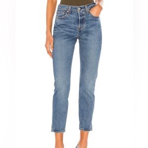 Levi’s Premium Denim Button Fly Wedgie Icon Fit Ankle Jeans